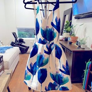 ANGL blue flowered dress